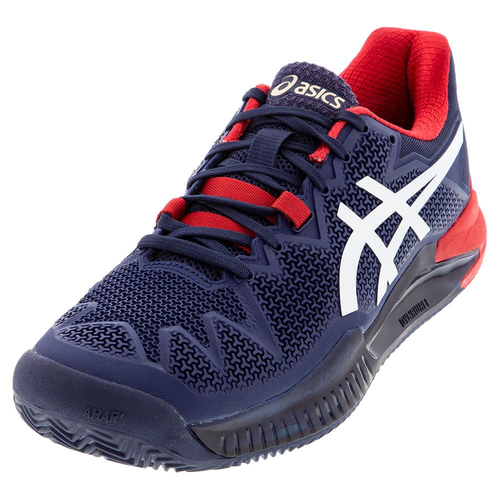 Asics Mens GELResolution 8 Clay Tennis Shoes Peacoat and